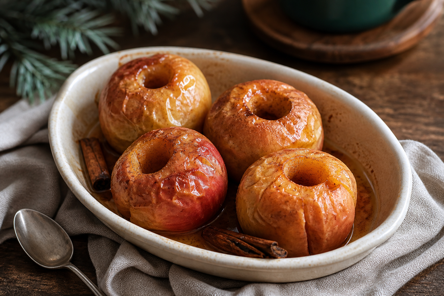 Baked Apples with Honey and Cinnamon