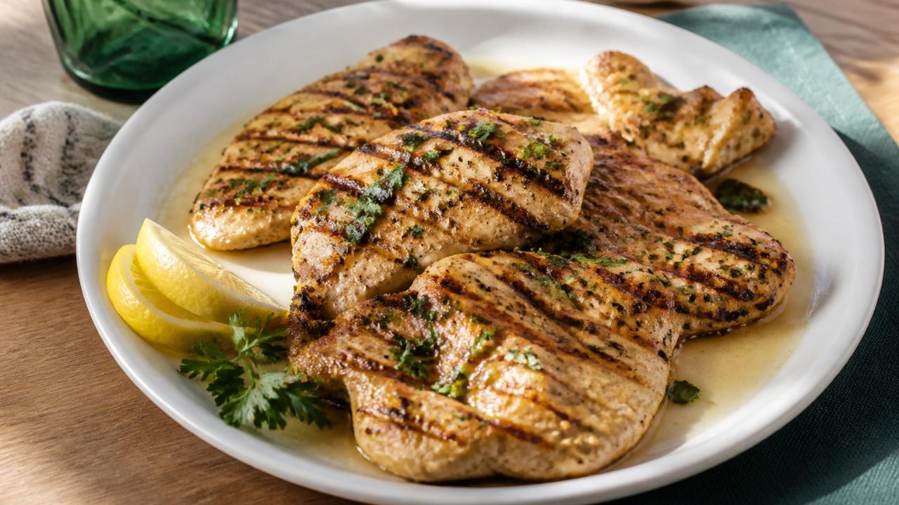 Greek Lemon Marinated Chicken Breasts