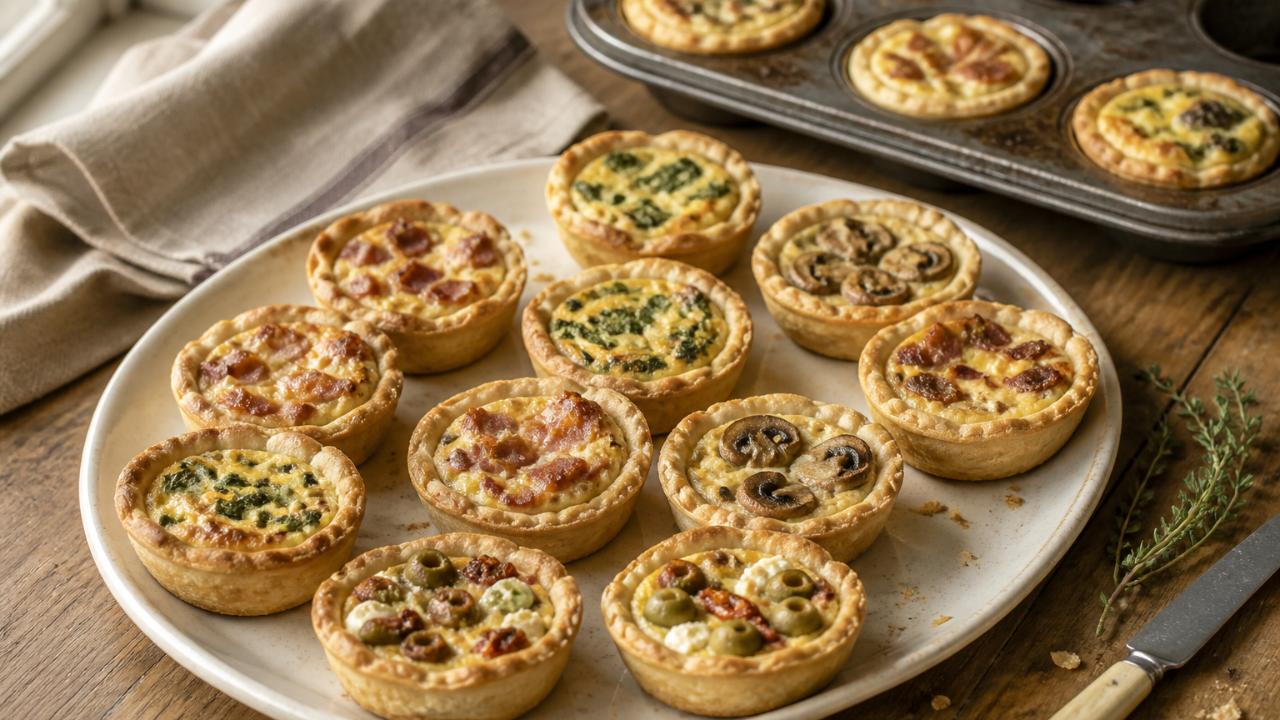 Mini lunchbox quiches