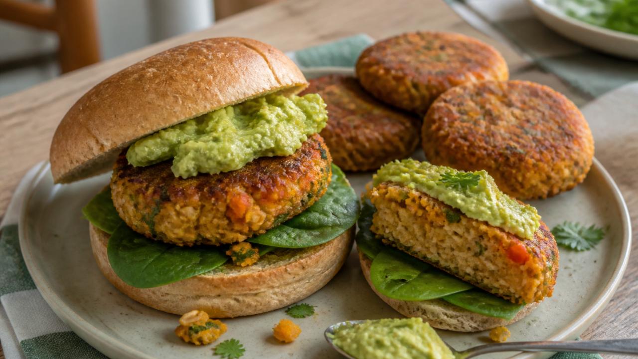 Red Lentil Veggie Patties