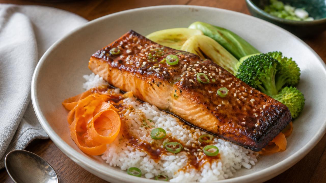 Teriyaki Salmon Bowls