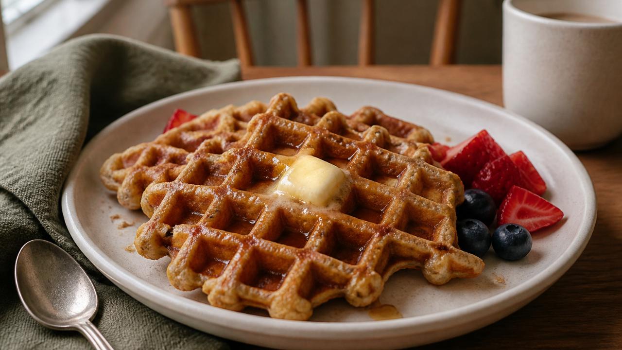 Crispy Oat Waffles