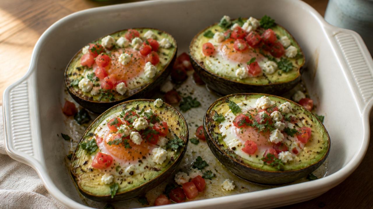 Baked Eggs in Avocado
