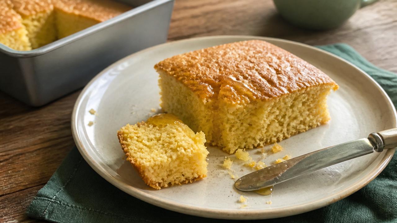 Whole-Grain Cornbread with Honey and Buttermilk