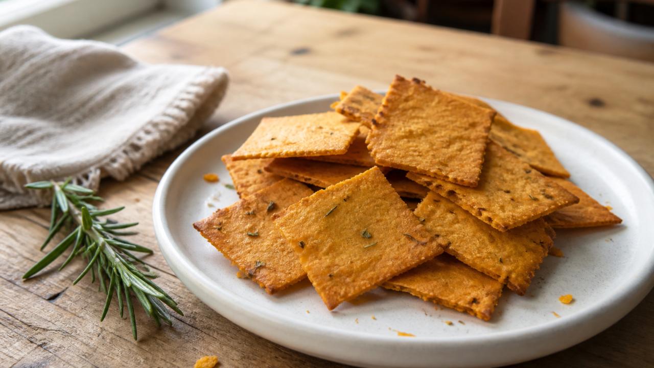 Sweet Potato Rosemary Crackers