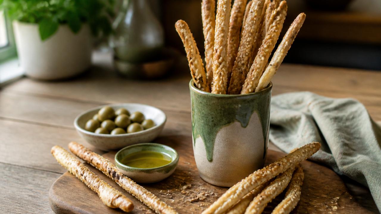 Olive Oil Sesame Grissini
