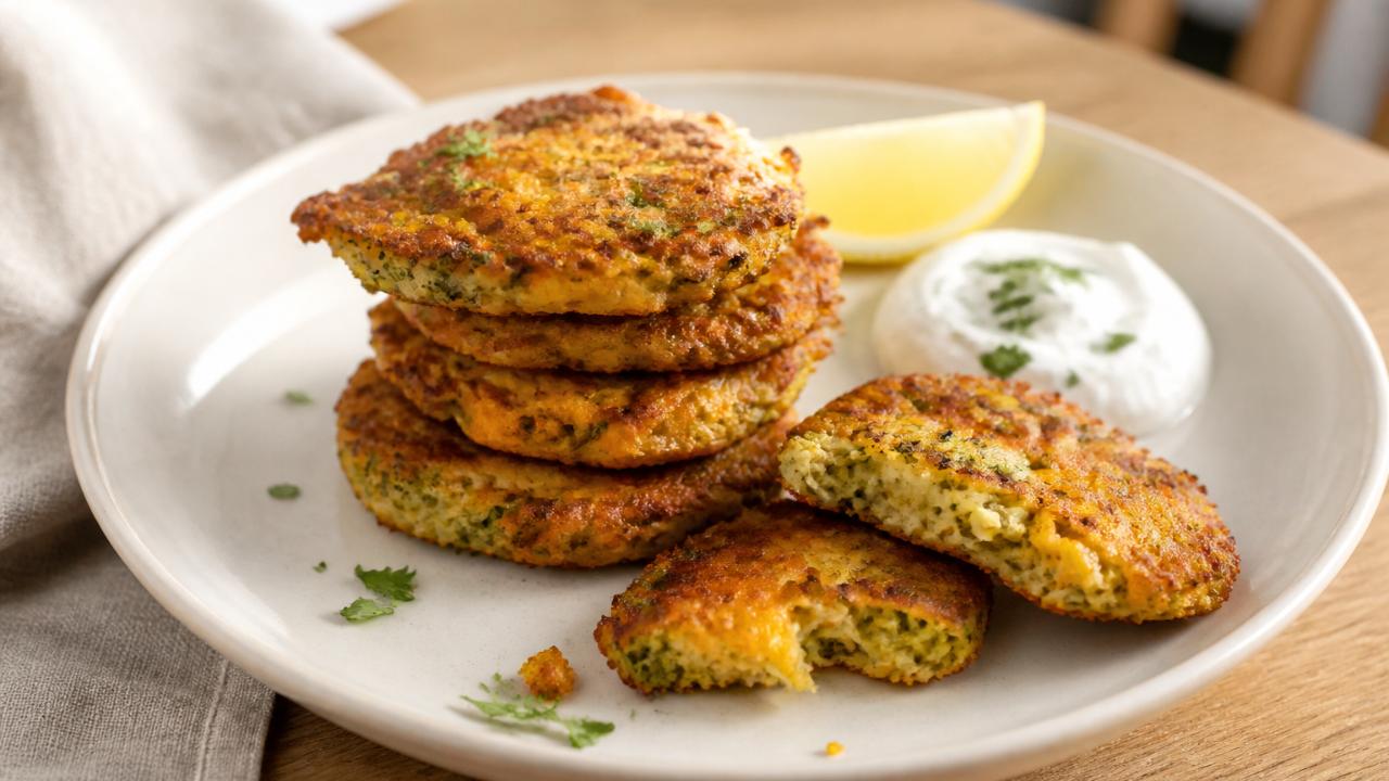 Broccoli Cheddar Fritters