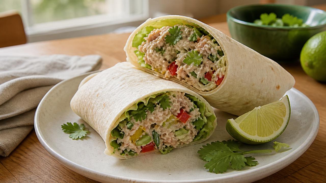 Cilantro Lime Tuna Wraps